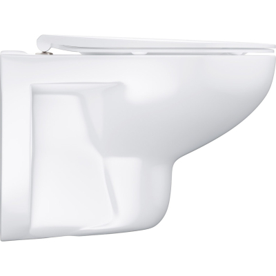 Bau Ceramic 39899000 Унитаз подвесной безободковый с сиденьем, глянцевый белый