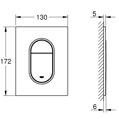 Arena Cosmopolitan S 37624DC0 Кнопка смыва, суперсталь