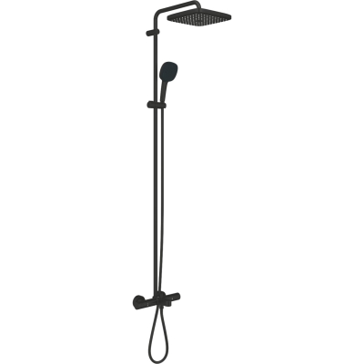 Tempesta System 250 Cube 266912431 Душевая система с термостатом для ванны, матовая чёрная