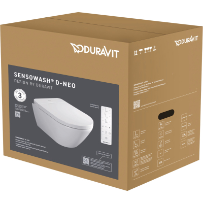 Sensowash Neo Compact 654000012004300 Унитаз подвесной безободковый с функцией биде, глянцевый белый