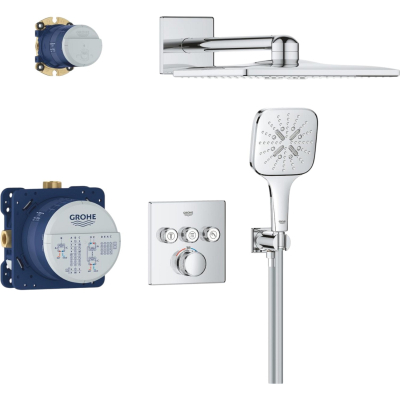 SmartControl 34864000 Комплект скрытого монтажа для душа с термостатом, хром