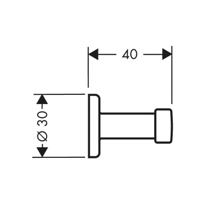 Axor Uno 41537990 Крючок, полированное золото