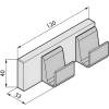 Frame R90AKFPAQM2-B Крючок двойной, серебристый