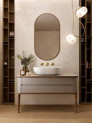 Slender 100255359 Раковина накладная 60*40,5 см, глянцевая белая