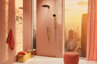 ShowerSelect Comfort E 15573140 Запорный вентиль встраиваемый на 3 выхода, шлифованная бронза