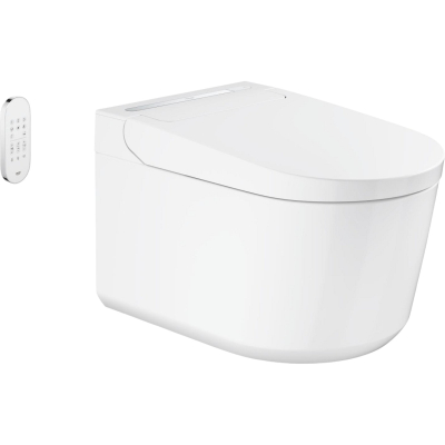 Sensia Pro 36508SH0 Унитаз подвесной безободковый с функцией биде, глянцевый белый