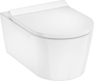EluPura Q 01022180/66002000/60344450 Комплект 4 в 1: Инсталляция с кнопкой смыва, унитаз подвесной с сиденьем, слив "торнадо", хром