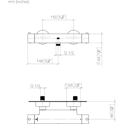 Specific 34442832-00 Термостат для душа, хром