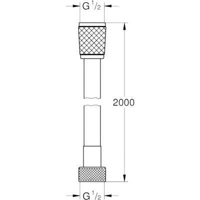 Relexaflex 28155002 Душевой шланг 200 см, хром