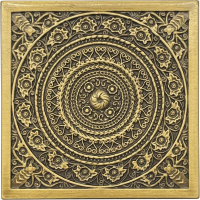 Rosal Satined Brass 8*8 (1598 BRSA)