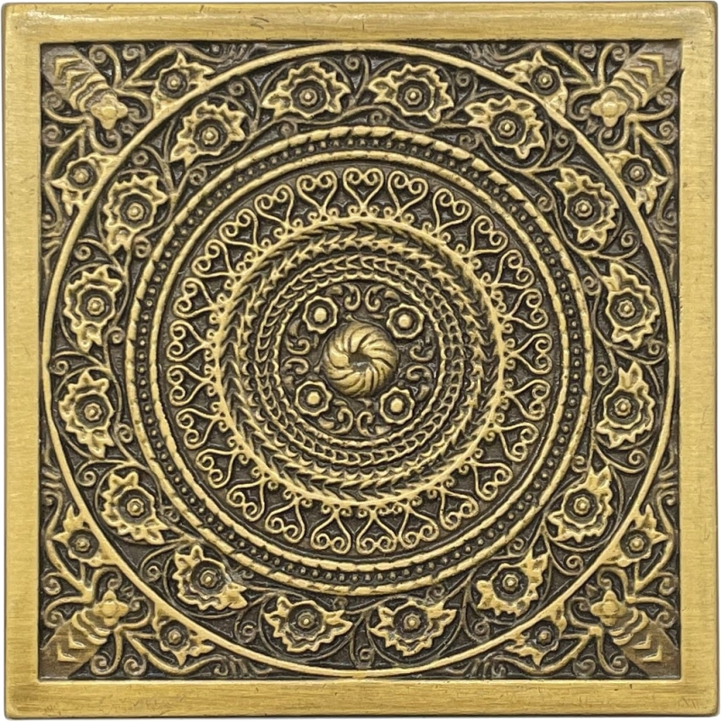 Rosal Satined Brass 8*8 (1598 BRSA)