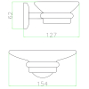 Acc. Bagno 19ZZD011 Мыльница, бронза