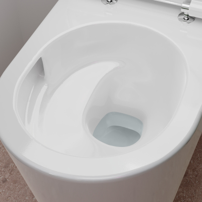 EluPura Q 01022180/66002000/60344450 Комплект 4 в 1: Инсталляция с кнопкой смыва, унитаз подвесной с сиденьем, слив "торнадо", хром