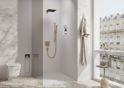 ShowerSelect Comfort E 15572140 Термостат встраиваемый на 2 выхода, шлифованная бронза