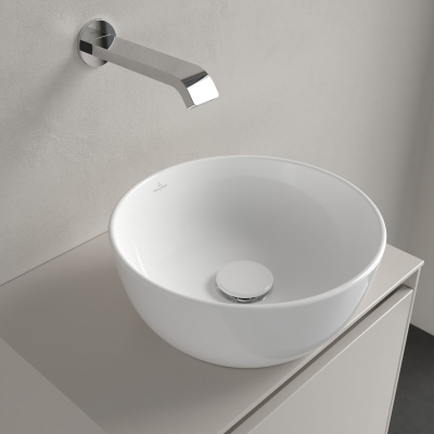 Artis 43893201 Раковина накладная ø 32,5 см, глянцевая белая