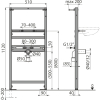 A104/1120 Инсталляция для раковины